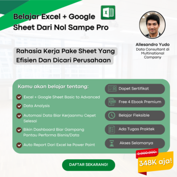 Excel dan Google Spreadsheet dari nol